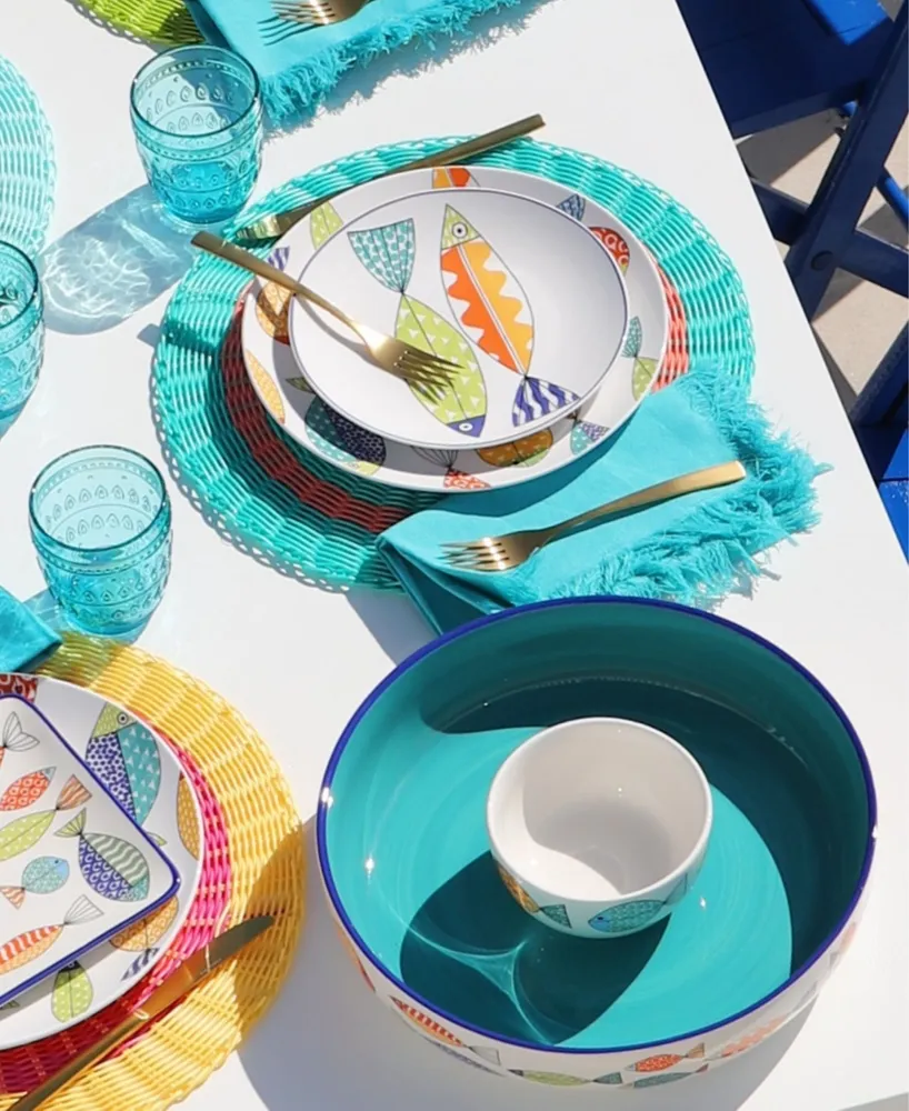 Euro Ceramica Fresh Catch Chip & Dip Set