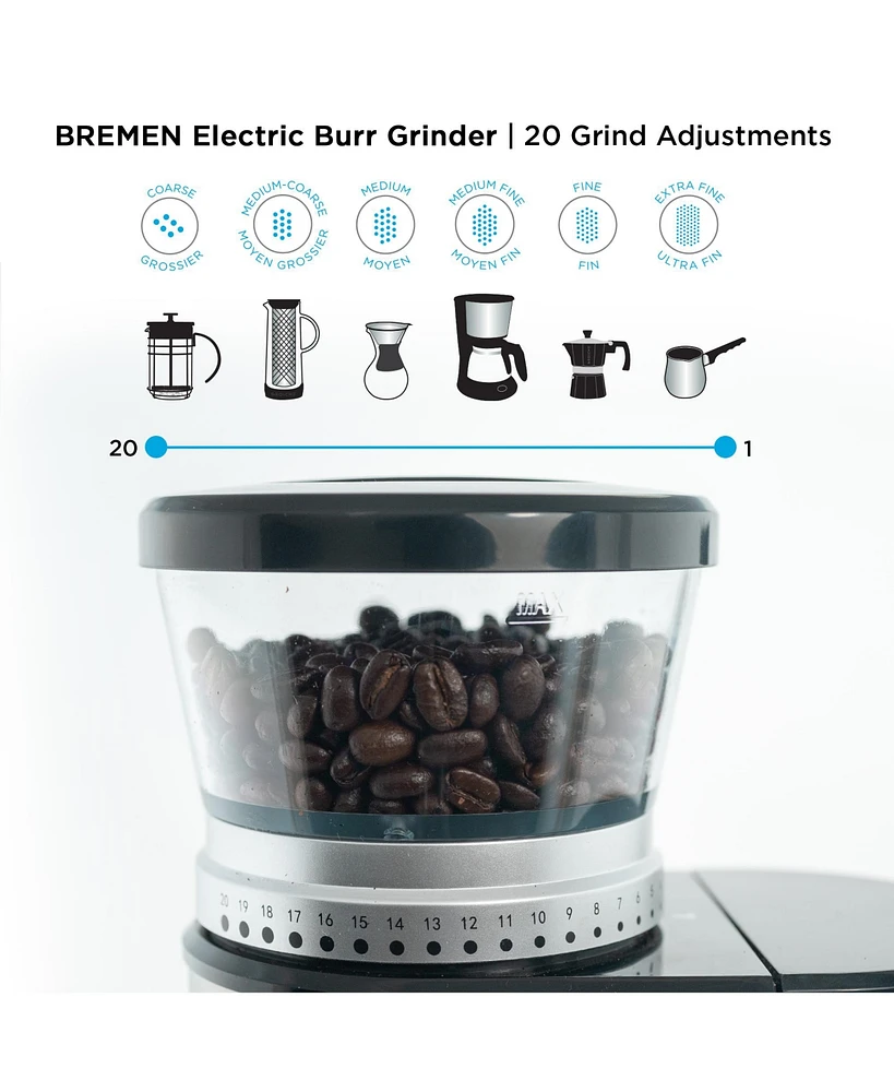 Grosche Bremen Burr Electric Coffee Grinder