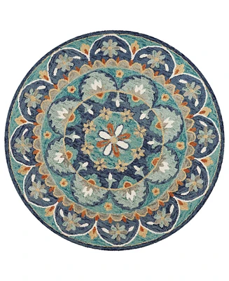 Lr Home Radiance Rdc-099 4' x 4' Round Area Rug