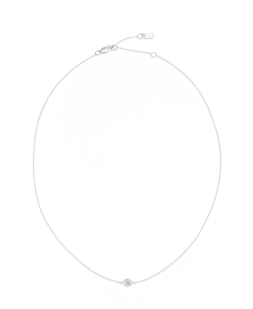 Lauren Ralph Lauren Sterling Silver and Cubic Zirconia Pendant Necklace