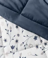 ienjoy Home Forget Me Not Reversible Comforter Set, King/California King