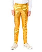 OppoSuits Big Boys Groovy Metallic Party Suit, 3-Piece Set Including Blazer, Pants and Clip-On-Tie