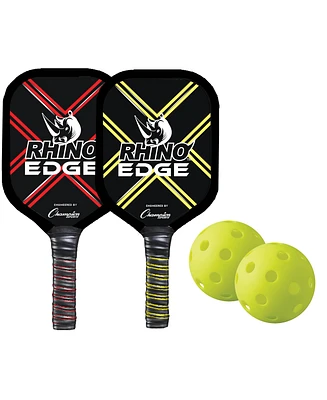 Champion Sports Rhino Pickle Ball Edge 2 Player Set, 4 Piece