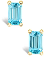 Topaz (3/4 ct. t.w.) Stud Earrings 14k Yellow Gold or White