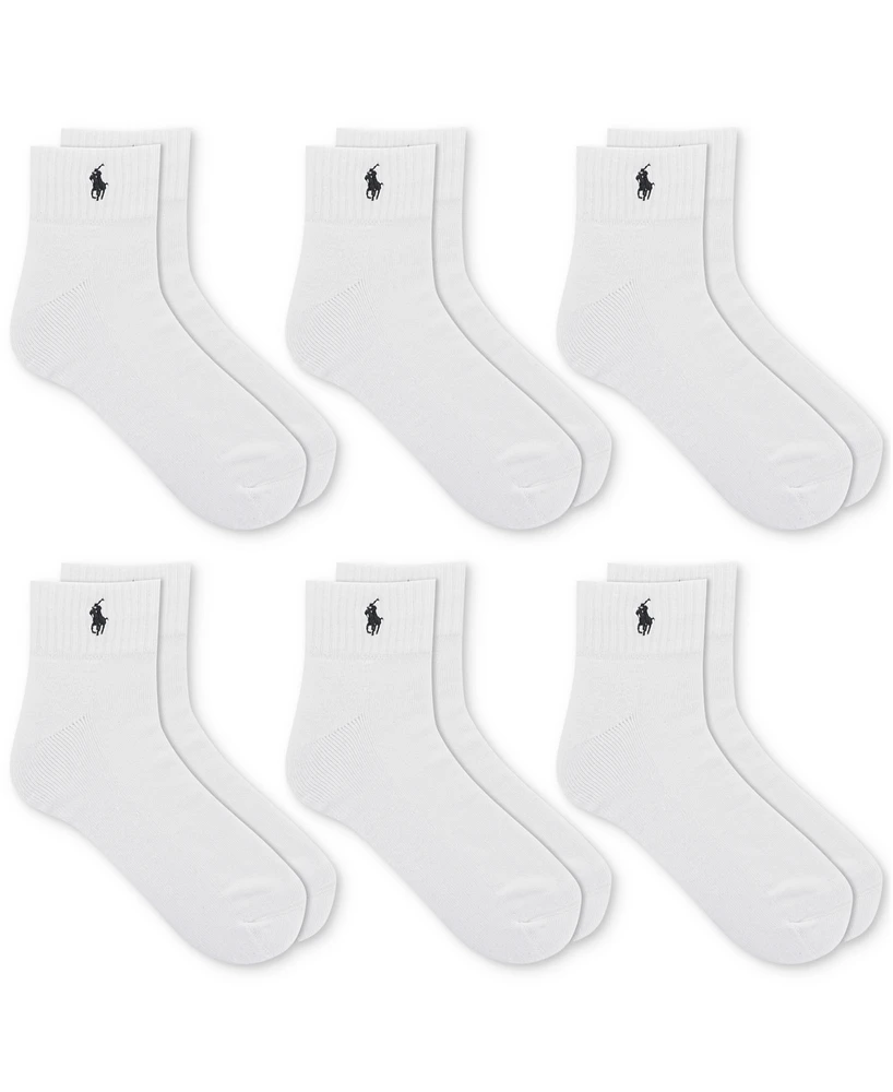 Polo Ralph Lauren Men's 6-Pk. Performance Sport Quarter Socks