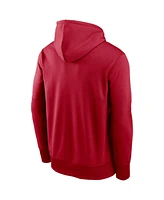Men's Nike Red Tampa Bay Buccaneers Fan Gear Wordmark Performance Pullover Hoodie