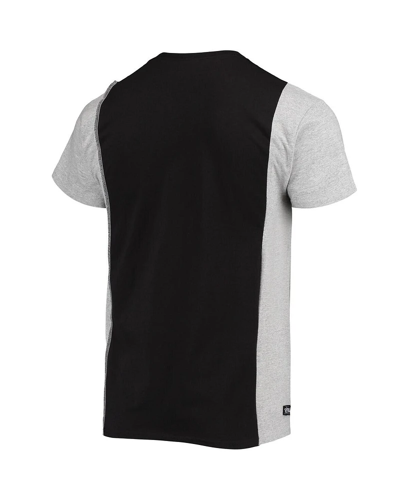 Men's Refried Apparel Black, Heathered Gray San Francisco 49ers Split T-shirt