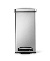 simplehuman 10 Liter Profile Step Bathroom Trash Can with Soft-Close Lid