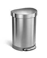 simplehuman 60 Liter Semi-Round Liner Rim Kitchen Trash Can