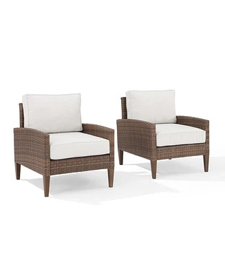 Capella 2 Piece Outdoor Wicker Chair Set