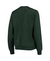 Women's Colosseum Green Michigan State Spartans Campanile Pullover Sweatshirt
