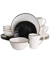 Elama Andres 16 Pc. Stoneware Dinnerware Set, Service for 4