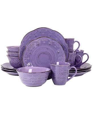 Elama Aitana 16 Pc. Dinnerware Set, Service for 4