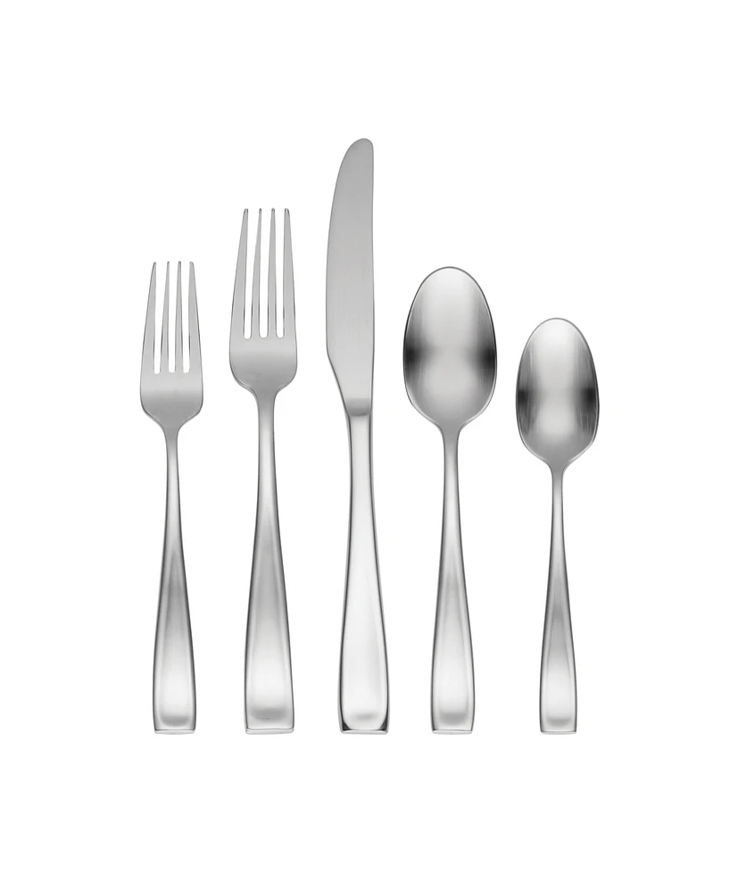 Oneida Satin Moda 65 Piece Flatware Set, Service For 12