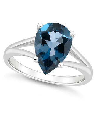 Macy's Women's London Blue Topaz (3-2/3 ct.t.w.) Ring Sterling Silver
