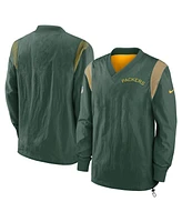 Men's Nike Green Green Bay Packers Sideline Team Id Reversible Pullover Windshirt