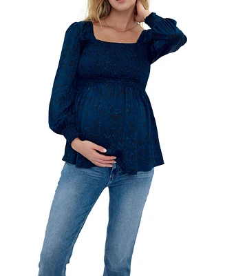 Women's Maternity Everywear Smocked Top
