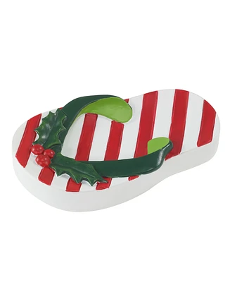 Avanti Flamingo Jingle Holiday Resin Soap Dish