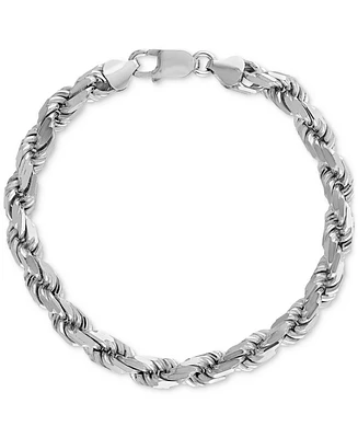 Esquire Men's Jewelry Rope Link Chain Bracelet (7.5mm), Created for Macy's