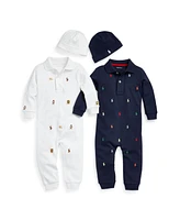 Polo Ralph Lauren Baby Boys Schiffli Cotton Coverall