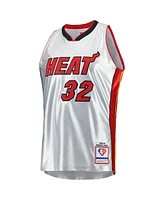 Men's Mitchell & Ness Shaquille O'Neal Platinum Miami Heat 2005-06 Hardwood Classics 75th Anniversary Swingman Jersey