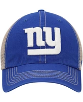 Men's '47 Royal/Natural New York Giants Trawler Trucker Clean Up Snapback Hat