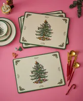 Spode Christmas Tree Cork-Back Placemats, Set of 4