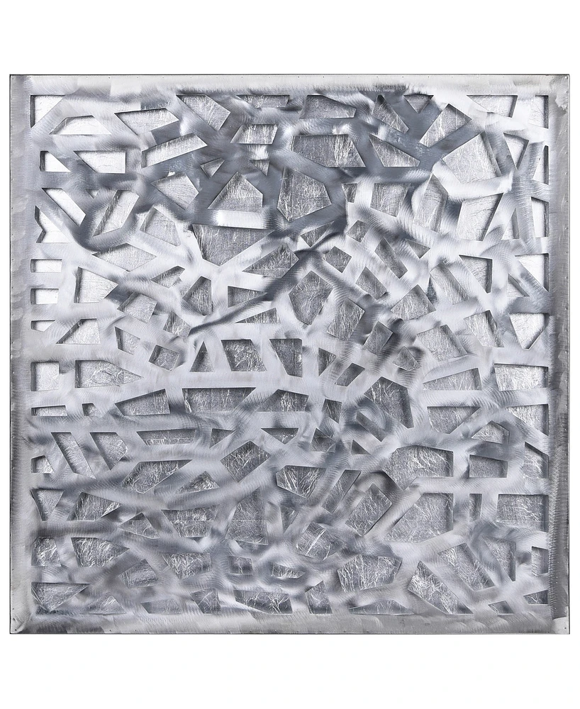 Empire Art Direct Enigma Polished Steel Leaf 3D Abstract Metal Wall Art