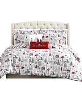 Southshore Fine Linens Holly Jolly Lane Reversible 6-Pc. Comforter Set, Twin