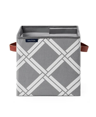 Nautica Folded Storage Cube Box Weave