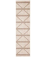 Liora Manne' Diamond Stripe 1'11" x 7'6" Runner Outdoor Area Rug