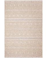 Liora Manne' Orly Stripe 7'10" x 9'10" Outdoor Area Rug