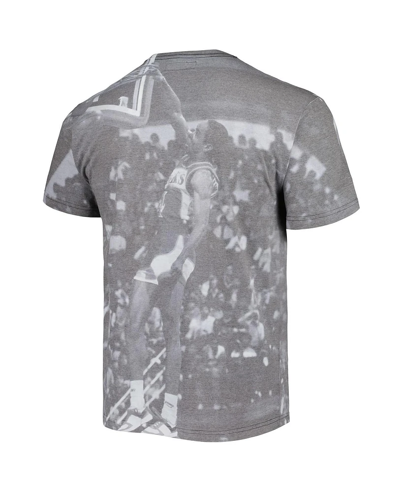 Men's Mitchell & Ness Spud Webb Gray Atlanta Hawks Above The Rim Sublimated T-shirt