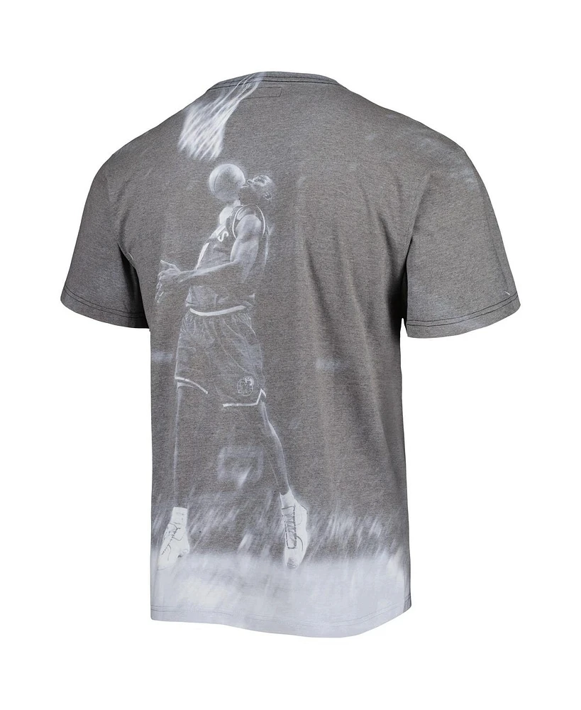 Men's Mitchell & Ness Michael Finley Gray Dallas Mavericks Above The Rim Sublimated T-shirt