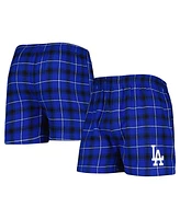 Men's Concepts Sport Royal, Black Los Angeles Dodgers Ledger Flannel Boxers