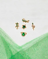 Girls Crew Women's Emerald Rainforest Stud Set