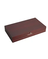Wallace Dark Walnut Lined Single Stainless-Steel Flatware 19in Chest