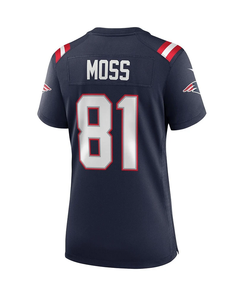 Women's Nike Randy Moss Navy New England Patriots Game Retired Player Jersey