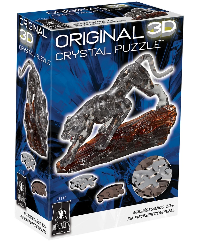 Bepuzzled 3D Crystal Panther Puzzle Set, 39 Pieces