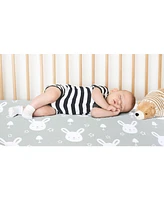 Bublo Baby Baby Baby Bassinet Sheet Set Girl, 3 Pack, Universal Fitted for Oval, Hourglass & Rectangle Bassinet Mattress
