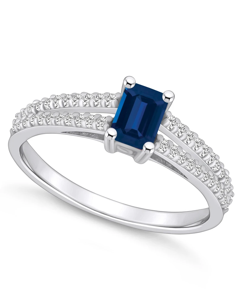 Macy's Sapphire (3/4 Ct. t.w.) and Diamond (1/5 Ring