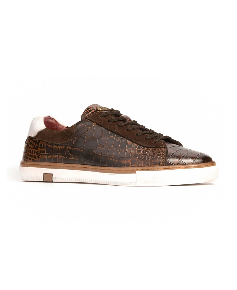 Carlos by Santana Men's Walker Reptile Fashion Sneakers