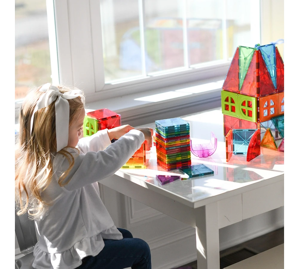 Magna-tilesa Magna-tiles Metropolis 110-Piece Magnetic Construction Set, Ages 3+