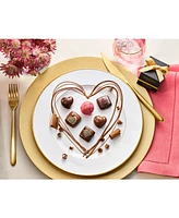 Le Vian Godiva x Le Vian Strawberry and Chocolate Heart Pendant Necklace Featuring Passion Ruby (3/4 ct. t.w.) & Chocolate Diamond (1/10 ct. t.w.) in