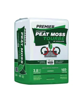Premier Horticulture Inc 0082P Sphagnum Peat Moss, 3.8 Cu Ft