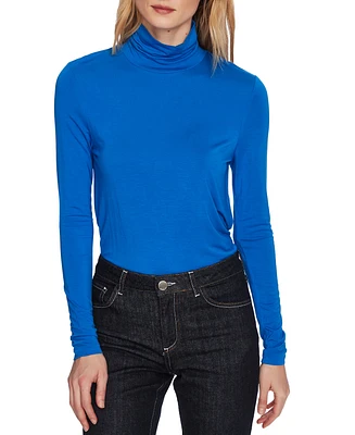 Court & Rowe Women's Long Sleeve Modal Jersey Turtleneck Top