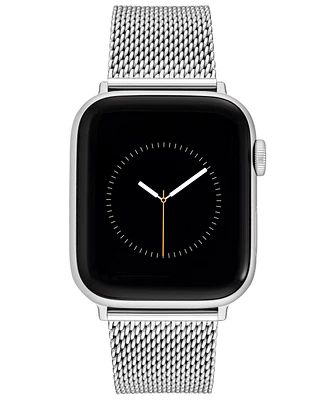 Vince Camuto Men's Silver-Tone Stainless Steel Mesh Bracelet Compatible with 42/44/45/Ultra/Ultra 2 Apple Watch