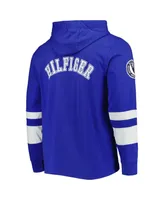 Men's Tommy Hilfiger Royal, White Buffalo Bills Alex Long Sleeve Hoodie T-shirt