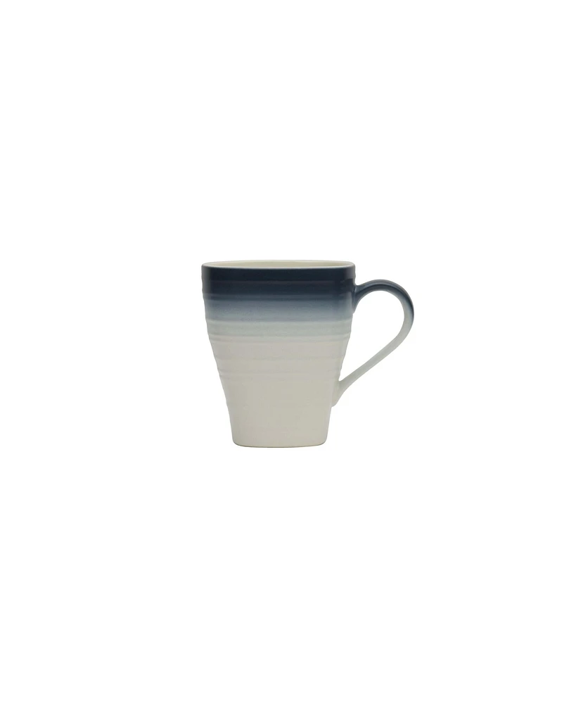 Mikasa Swirl Square 16 Piece Dinnerware Set, Service For 4