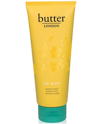 butter London Jumbo So Buff Hand & Foot Polish With Glycolic Acid, 7 oz.